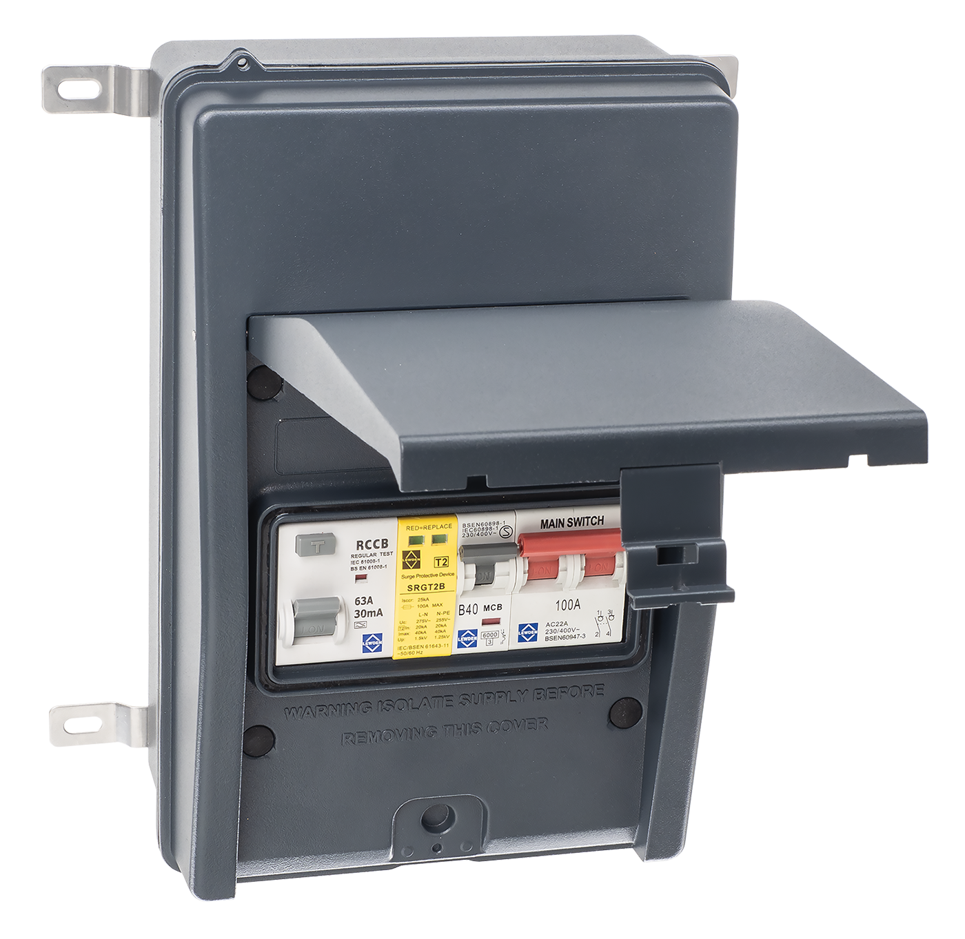 IP65 Metal EV Consumer Unit Lewden