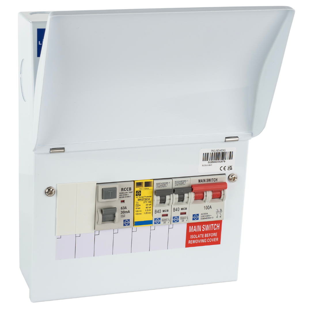40A with Type A RCCB & Surge Protection Lewden