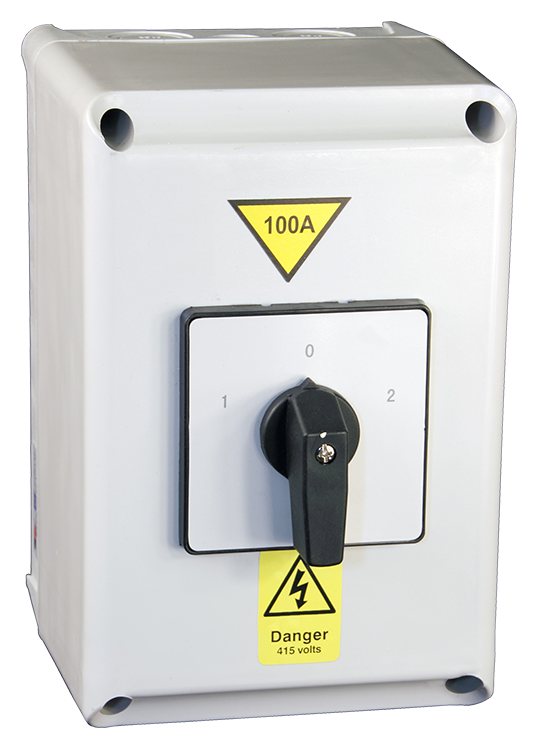Insulated 100A Changeover Switch 4P (IP65) Lewden