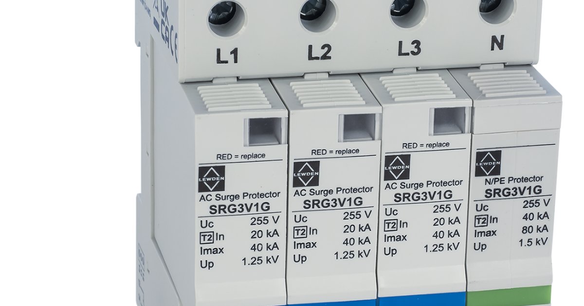 3 phase distribution board with surge protection
