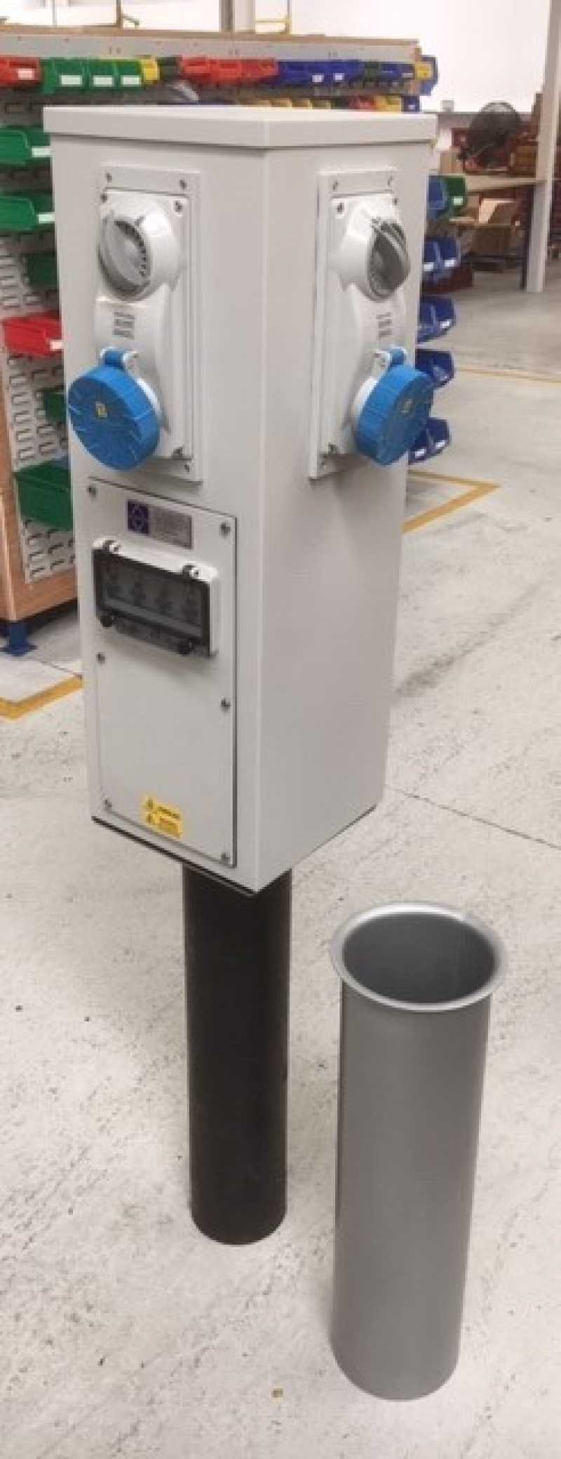 Electric Car Charging Points Within Bendy Bollards