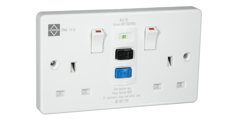 13A RCD Protected Socket Outlet