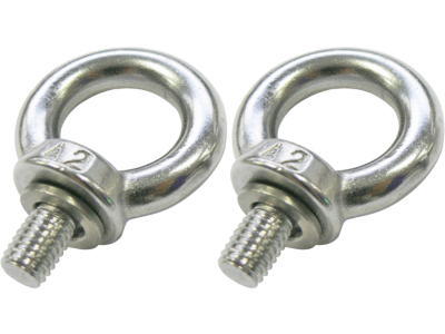 RINO PAIR OF EYEBOLTS FOR PENDANT MOUNTING OF STEEL LIGHTING FIXTURES WITH SCREW COUPLING