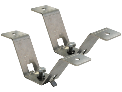 RINOL PAIR OF “V” BRACKETS FOR CEILING MOUNTING OF STEEL LIGHTING FIXTURES WITH SCREW COUPLING