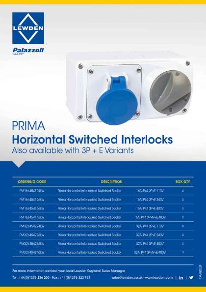 Horizontal Switched Interlocked Sockets