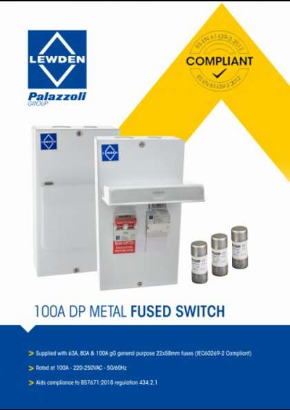 100 A DP Metal Fused Switch